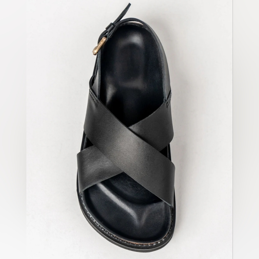 Liberté Leather Capri Sandal Wider Fit Black EU 39 US 8 - Picture 4 of 13